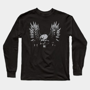 Skull with Wings Long Sleeve T-Shirt